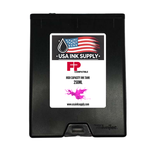 Francotyp-Postalia (FP) Compatible Magenta (M) High Capacity MemJet Ink Tank (250ml) Fade-Resistant Replacement Inkjet Printer Ink